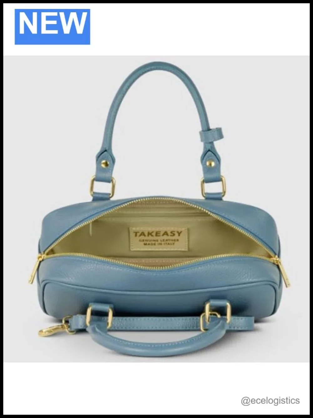 Italian Leather Top-Handle Crossbody Bag for Women Structured Satchel Purse